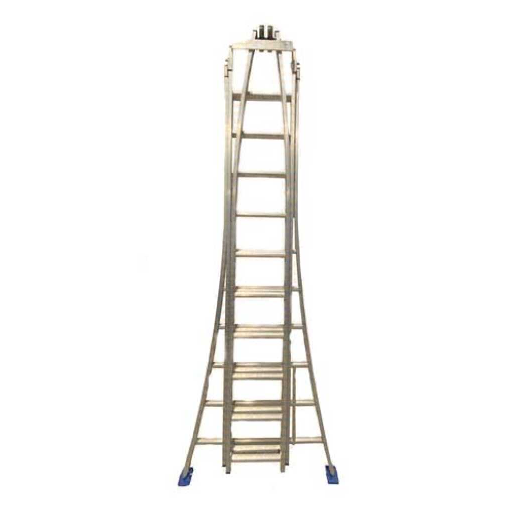 Solide 3-delige ruitenwasserladder 3 x 10 sporten puntladder