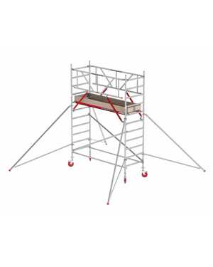 Rolsteiger RS TOWER 41-S Safe-Quick® Guardrail - WH 4,20m - 0,75x2,45 - Hout TX410013