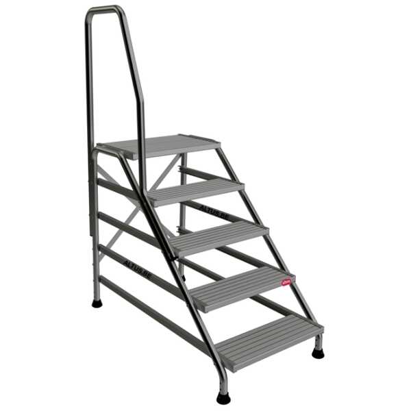 Tubesca Werktrap Modul 5 treden met 1 leuning