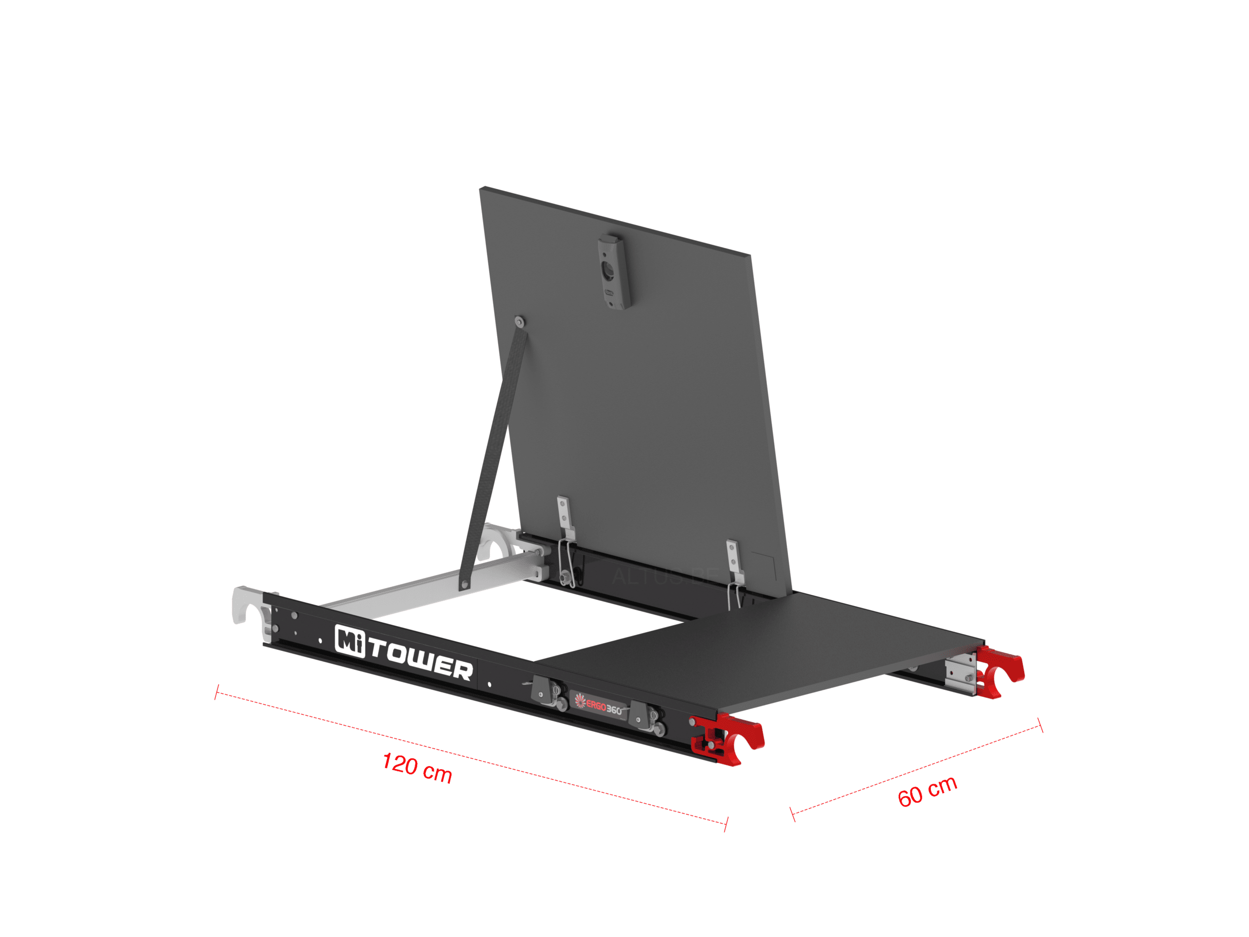 platform fiber-deck mitower met luik