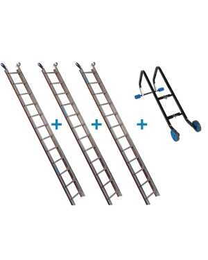 solide dakladderset 9m