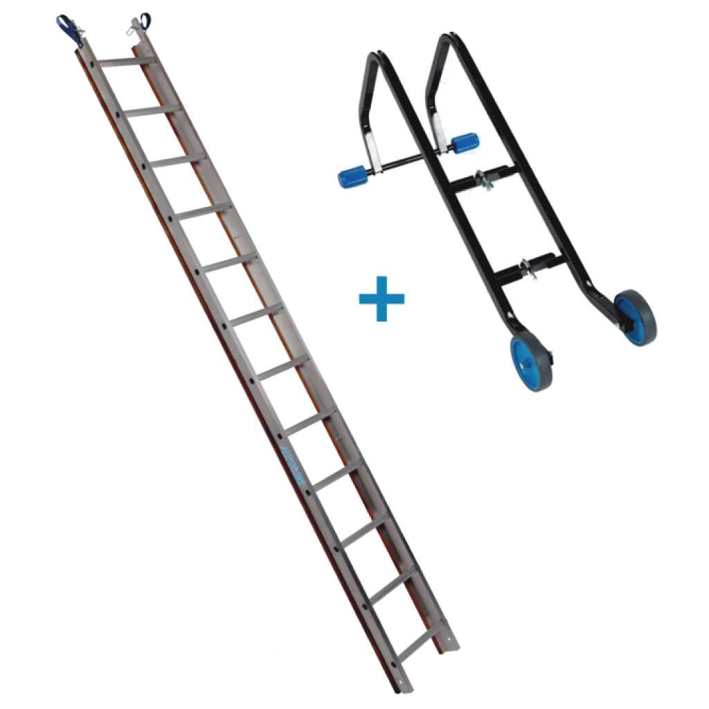 Dakladderset met nokhaak 3m