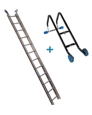Dakladderset met nokhaak 3m