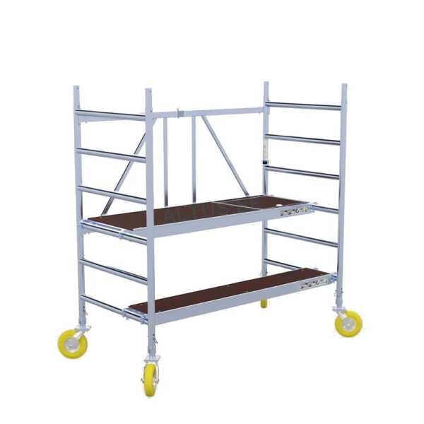 S-PRO Tuinsteiger 6 - 0.90m x1.90m - werkhoogte 3.00 + platform 0.30m - Hout met luik
