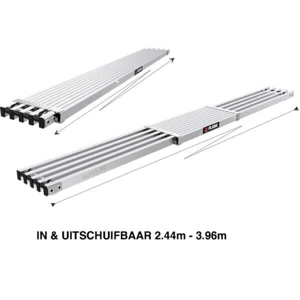 Altrex telescopisch platform 13 werkplatform op ladder