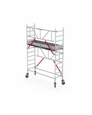 Rolsteiger RS TOWER 51-S Safe-Quick® Guardrail - Gevelvrij - werkhoogte 4,20m - 0,75x1,85 - Fiber-Deck®