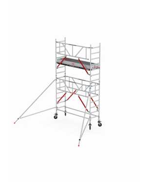 Rolsteiger RS TOWER 51 PLUS-S Safe-Quick® Guardrail - Gevelvrij - werkhoogte 5,20m - 0,90x1,85 - Fiber-Deck®