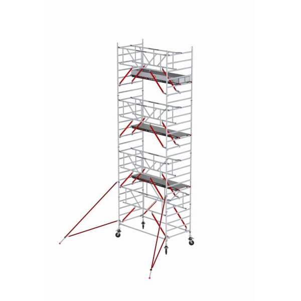 Rolsteiger RS TOWER 52-S Safe-Quick® Guardrail - Gevelvrij - werkhoogte 8,20m - 1,35x1,85 - Fiber-Deck®