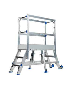 Solide mobiel werkplatform 2x3 - 75cm stahoogte