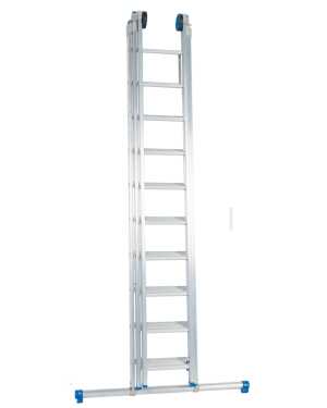 Solide 3-delige omvormladder 3×10 sporten d10rb