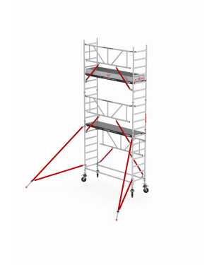Rolsteiger RS TOWER 51 PLUS-S Safe-Quick® Guardrail - Gevelvrij - werkhoogte 6,20m - 0,90x1,85 - Fiber-Deck®