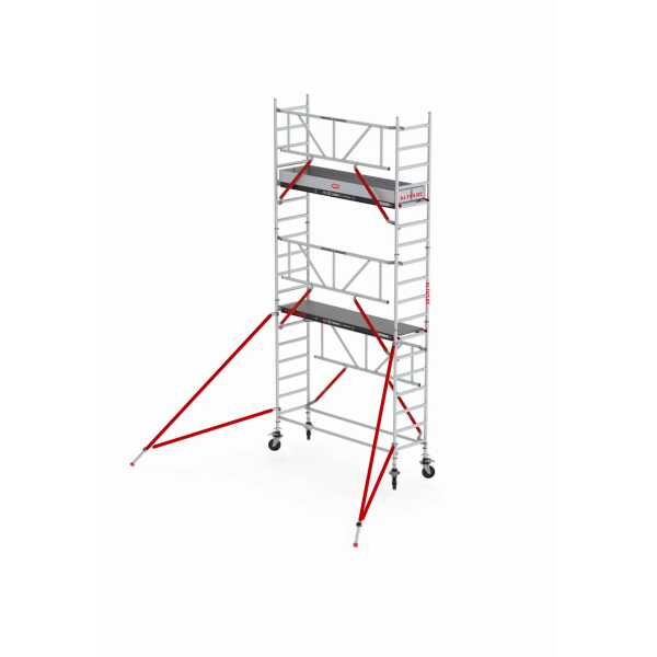 Rolsteiger RS TOWER 51-S Safe-Quick® Guardrail - Gevelvrij - werkhoogte 6,20m - 0,75x1,85 - Fiber-Deck® 