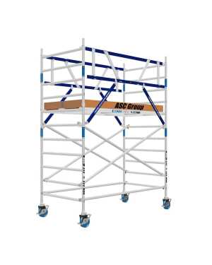 ASC rolsteiger met AGS Pro tweezijdig - 1,35x3,05 - WH 4,2m - Carbon