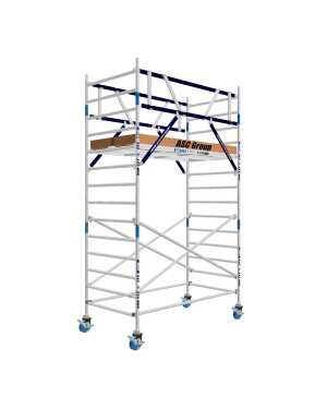 ASC rolsteiger met AGS Pro tweezijdig - 1,35x3,05 - WH 5,2m - Carbon