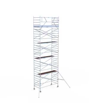 S-PRO Aluminium rolsteiger 1.35x3.05x10.20m werkhoogte carbondeck