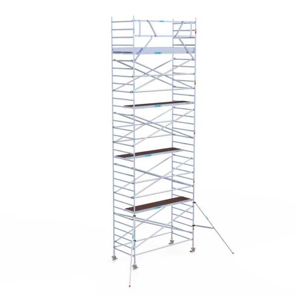 S-PRO Aluminium rolsteiger 1.35x3.05x10.20m werkhoogte carbondeck