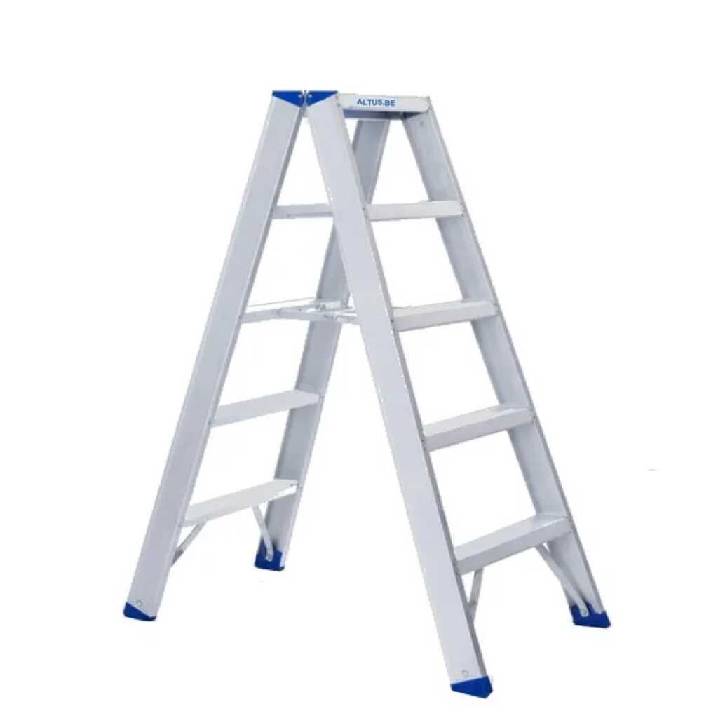 dubbele trapladder 2x5 treden