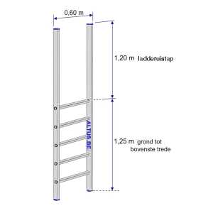5-sporten- blmzk245-Brandladder zonder kooi 1