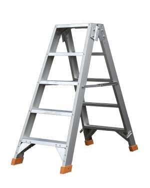 Petry Dubbele Industrietrapladder 5 treden - TIO205