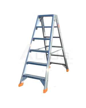 Petry Dubbele Industrietrapladder 6 treden - TIO206