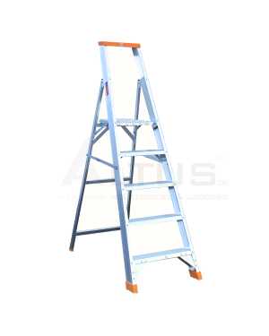 Petry Enkele Industrietrapladder 5 Treden - 1.10m Stahoogte