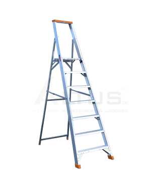 Petry Enkele Industrietrapladder 7 Treden - 1.55m Stahoogte