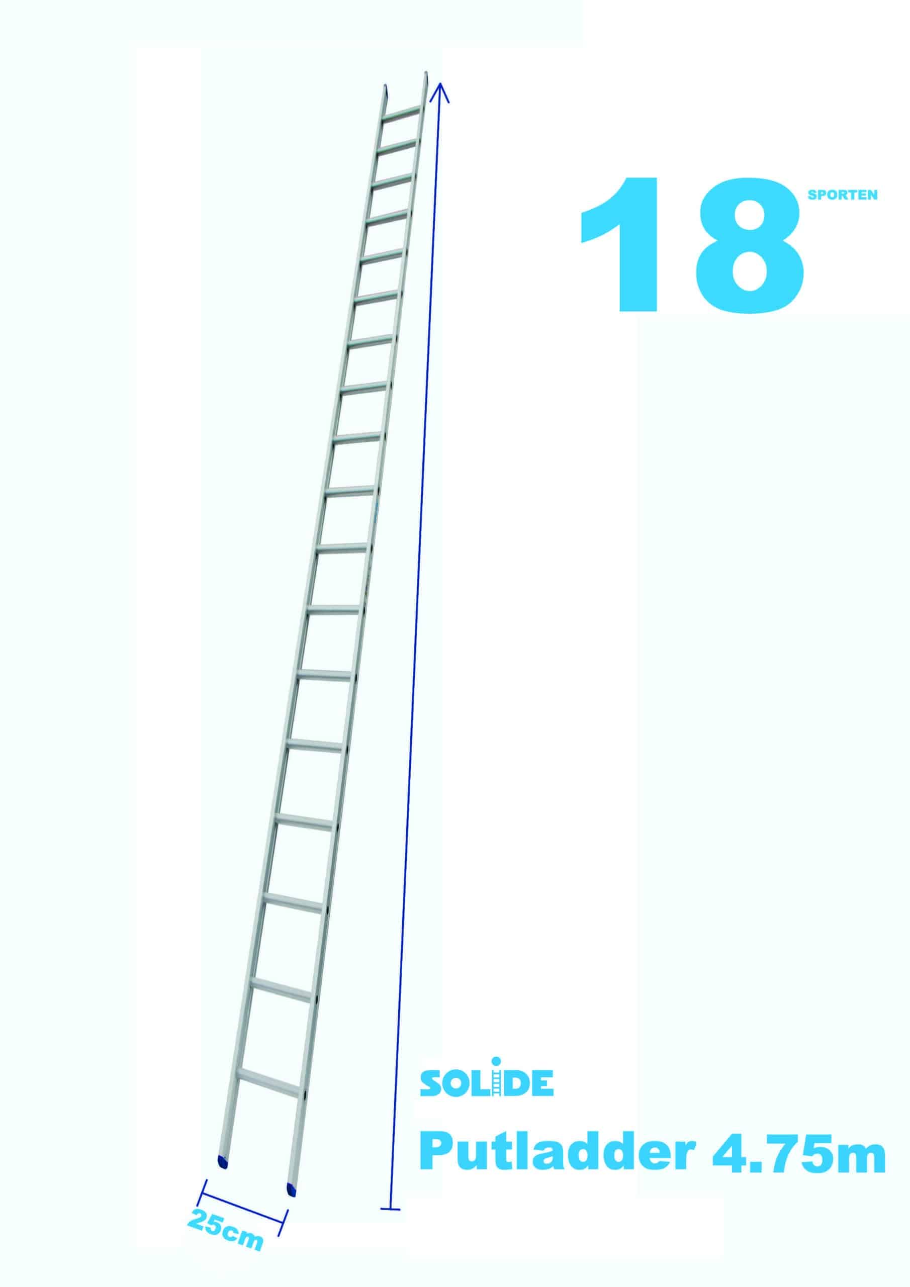 smalle Putladder - 4.75m