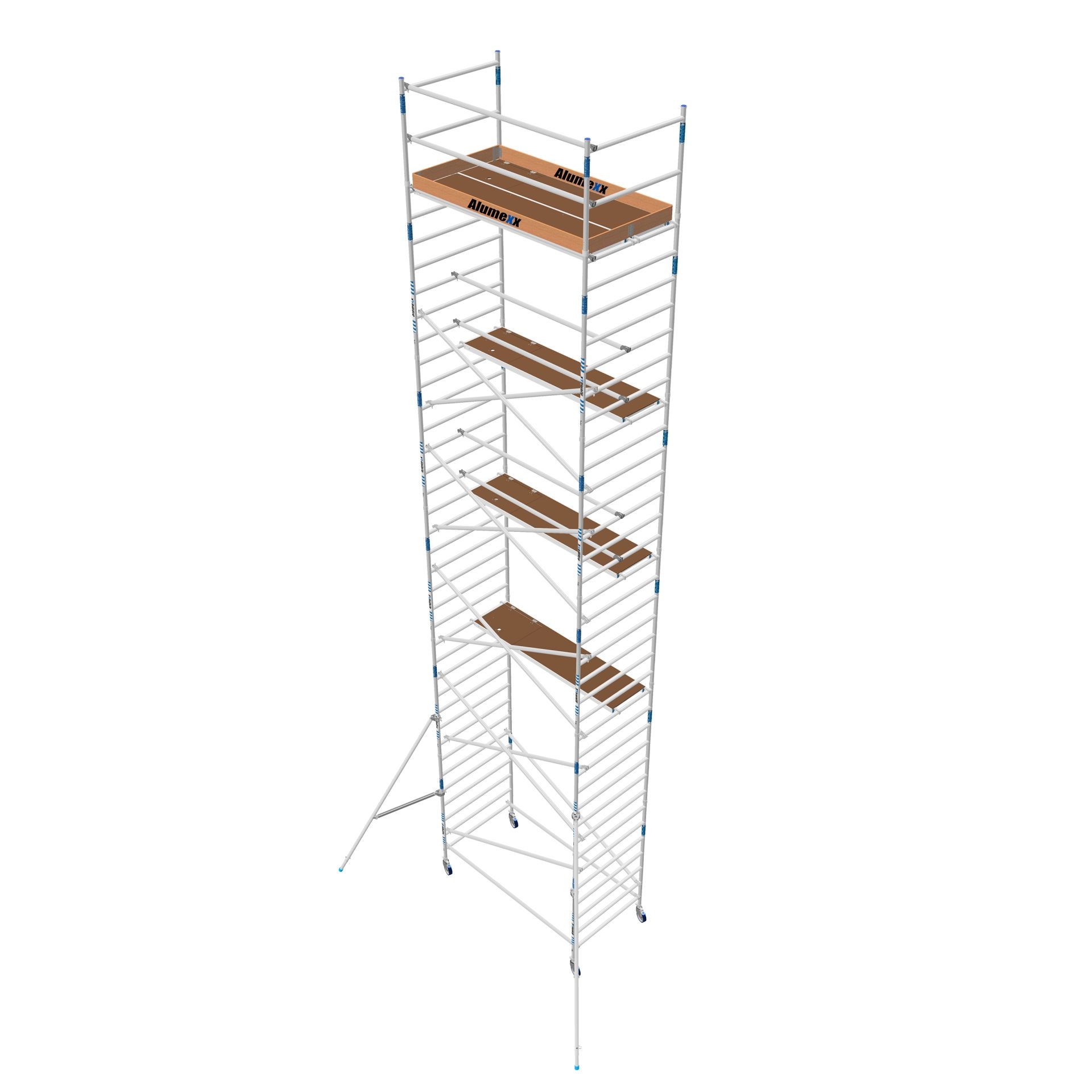 ALX S-PRO Rolsteiger 135x190x12.20m WH wooddeck - Afbeelding 2