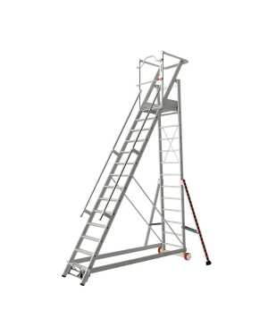Tubesca mobiele bordestrap 14 treden 3.05m stahoogte