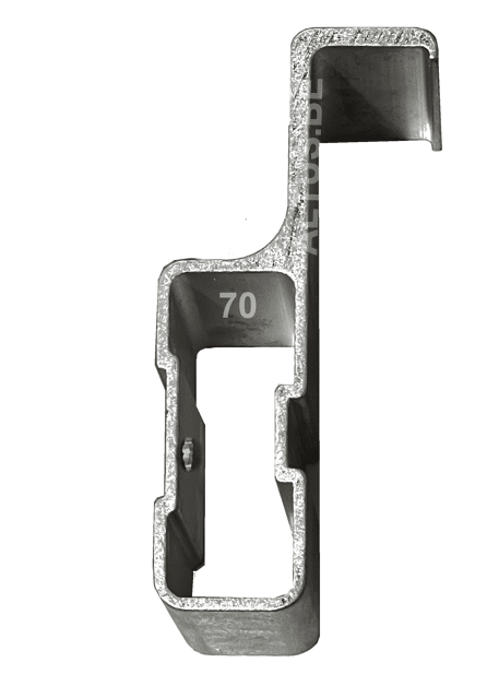 Solide glijhaak 70mm per stuk