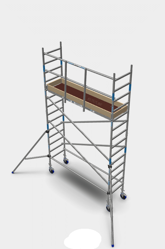 Rolsteiger Alx Light 75x250 5,2m werkhoogte tegen de gevel - Afbeelding 2
