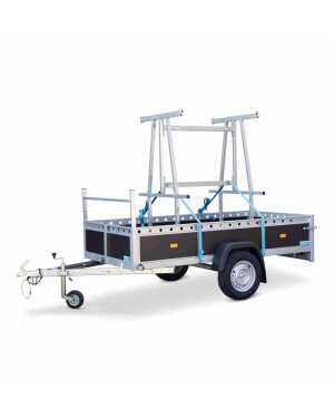 aanghangwagen met steigerbok
