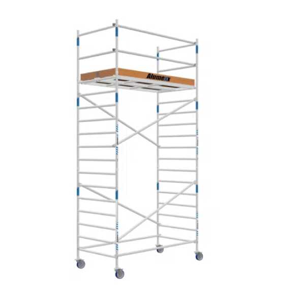 Combideal: Basic aanhangwagen + Alumexx rolsteiger 1.35x2.50x6.2 m wh
