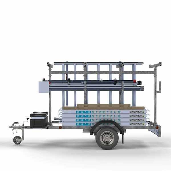 Combideal: Aanhangwagen 250 + Rolsteiger 1.35x2.50x10.2 m wh