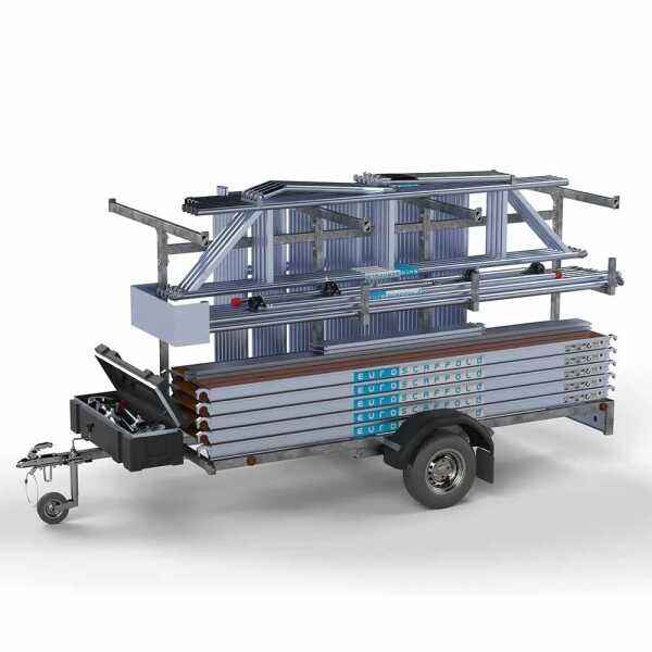 Aanhangwagen met rolsteiger