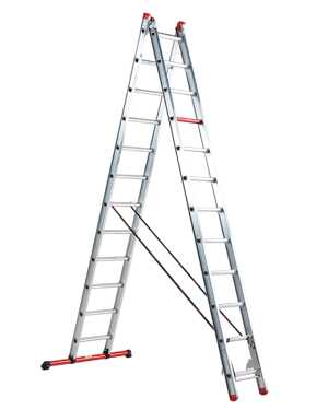 2ᵉKans Altrex 2-delige ladder Atlas 2x12 sporten - 3.10m