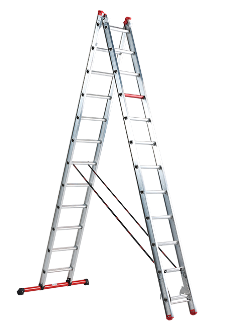 2ᵉKans Altrex 2-delige ladder Atlas 2x12 sporten - 3.10m