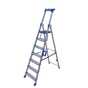 Alumexx Twin Deck 5.0 - 7 Treden aluminium trapladder met dubbel platform en antislip treden