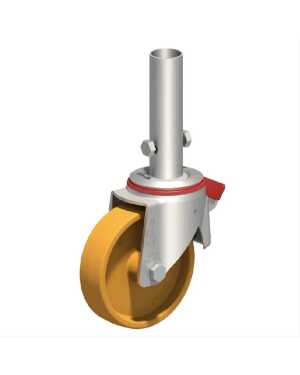Layher zwenkwiel kamersteiger met rem 150 mm