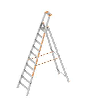 Layher 10 treden Pro enkele trapladder type Topic T16 alu - 2.35 m