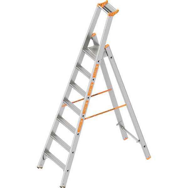Layher 7 treden Pro enkele trapladder type Topic T16 alu - 1.65 m