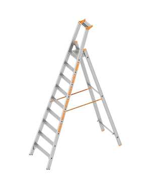 Layher 9 treden Pro enkele trapladder type Topic T16 alu - 2.10 m