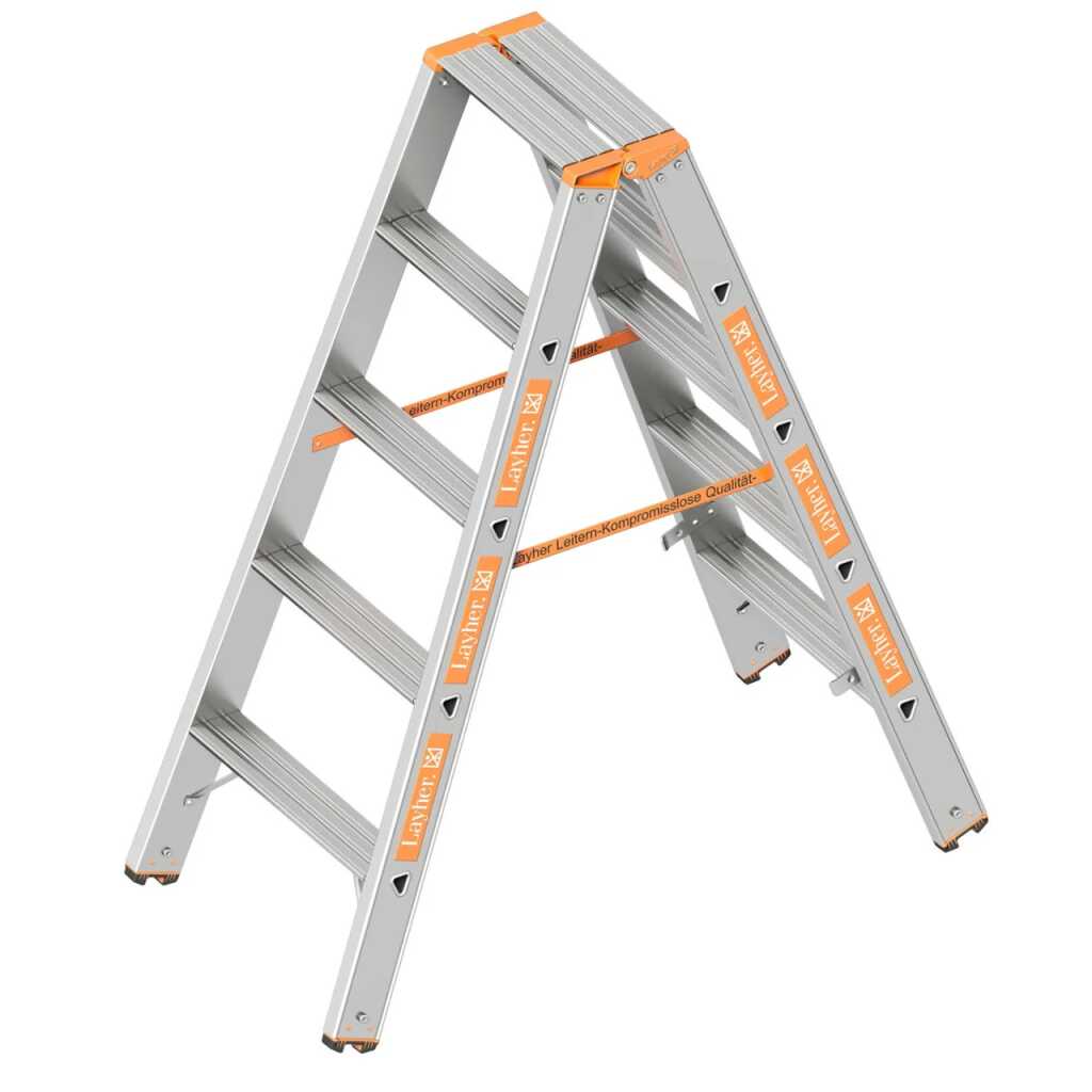 Layher 2x5 Topic dubbele trap - 1.25m