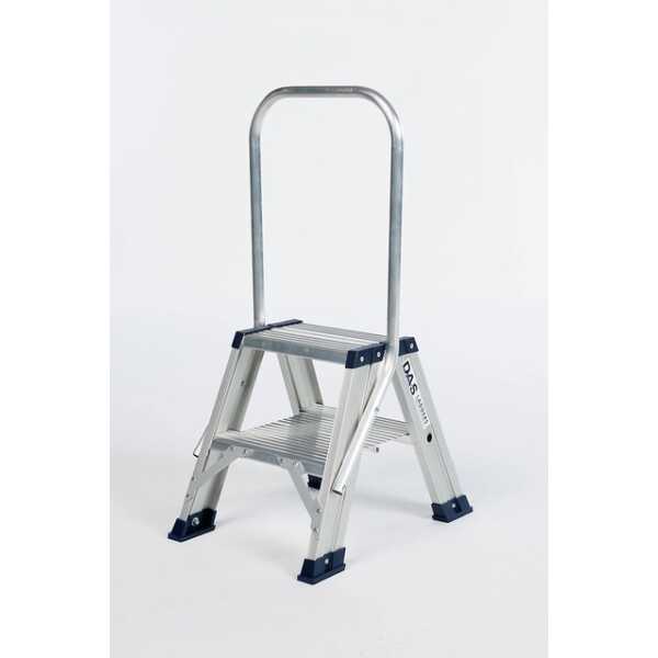 DAS 2x2 dubbele trapladder met vaste beugel