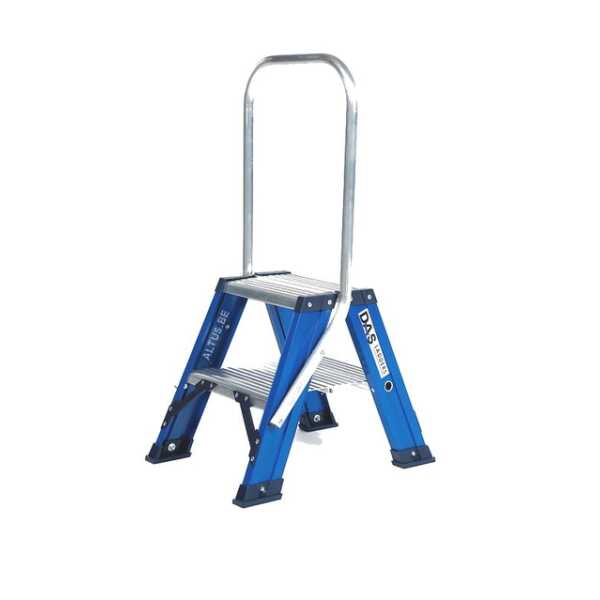 DAS 2x2 dubbele trapladder met vaste beugel