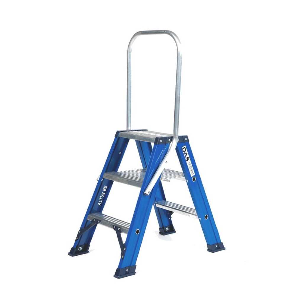 DAS 2x3 dubbele trapladder met vaste beugel