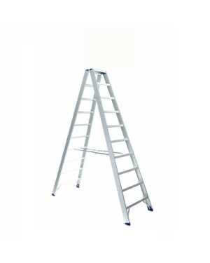Dubbele trapladder 2x10 treden Atom - 2.50m