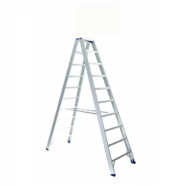 Dubbele trapladder 2x10 treden Atom - 2.50m