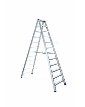 Dubbele trapladder 2x12 treden Atom - 3.00m