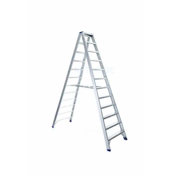 Dubbele trapladder 2x12 treden Atom - 3.00m